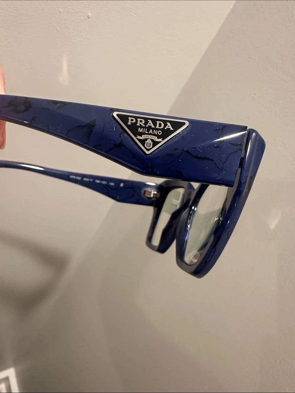 Prada Ophthalmic Frame PR09ZV Baltic Blue Marble 49-17-140